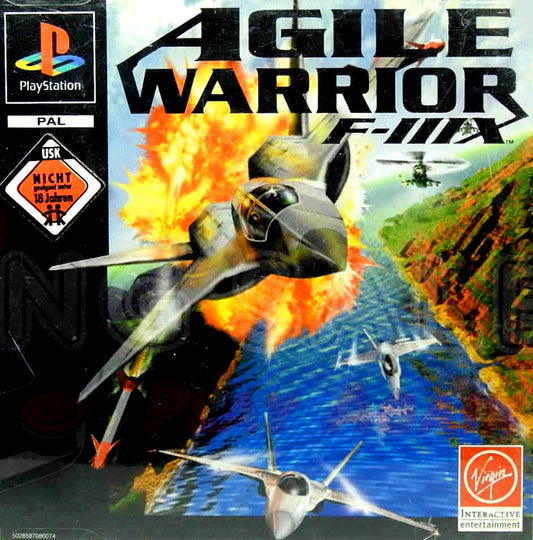 PlayStation Videospiel Agile Warrior F-111X CHülle mit Anleitung und Disc