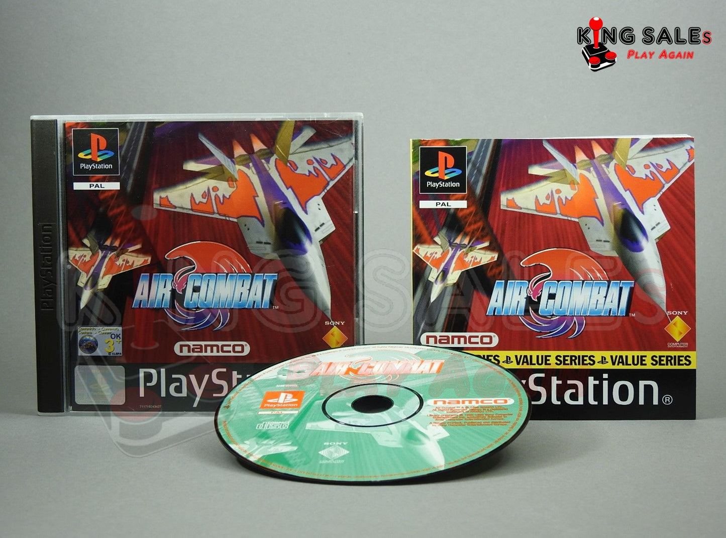 PlayStation Vdeospiel Air Combat Hülle mit Anleitung und Disc