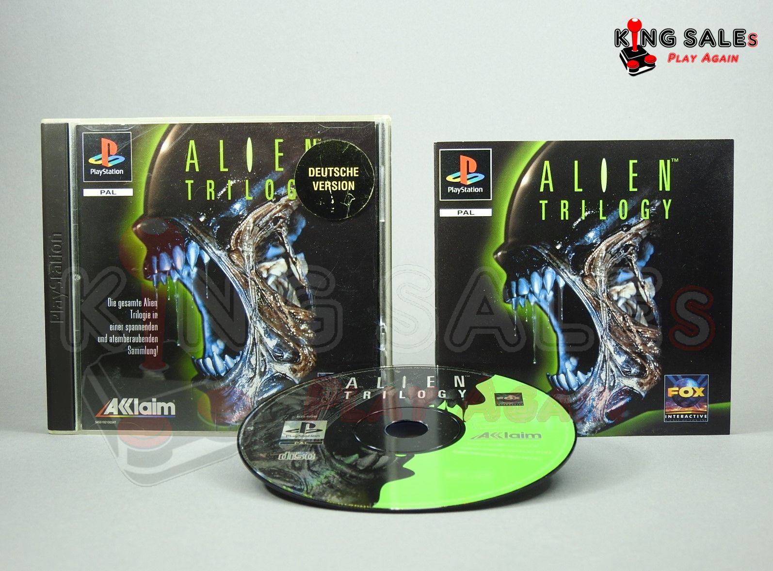 PlayStation Videospiel Alien Trilogy Hülle mit Anleitung und Disc