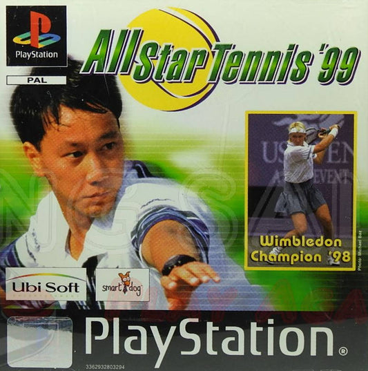 PlayStation Videospiel All Star Tennis 99 Hülle mit Anleitung und Disc