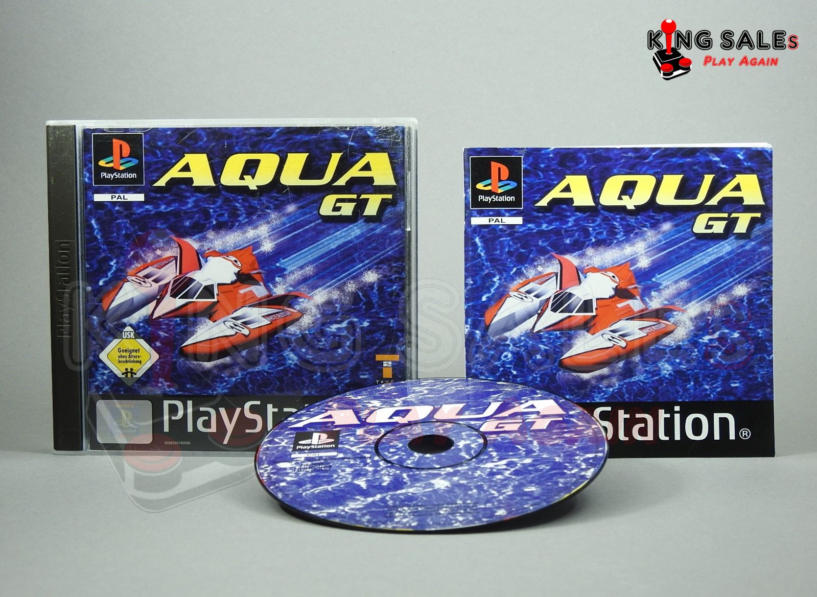 PlayStation Videospiel Aqua GT Hülle mit Anleitung und Disc