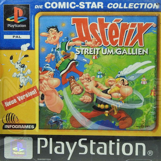 PlayStation Videospiel Asterix Streit um Gallien Hülle mit Anleitung und Disc