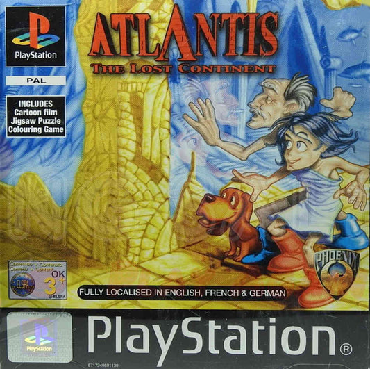 PlayStation Videospiel Atlantis the Lost Continent Hülle mit Anleitung und Disc