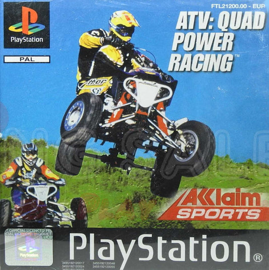 PlayStation Videospiel ATV: Quad Power Racing Hülle mit Anleitung und Disc