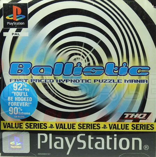 PlayStation Videospiel Ballistic
Hülle mit Anleitung und DIsc