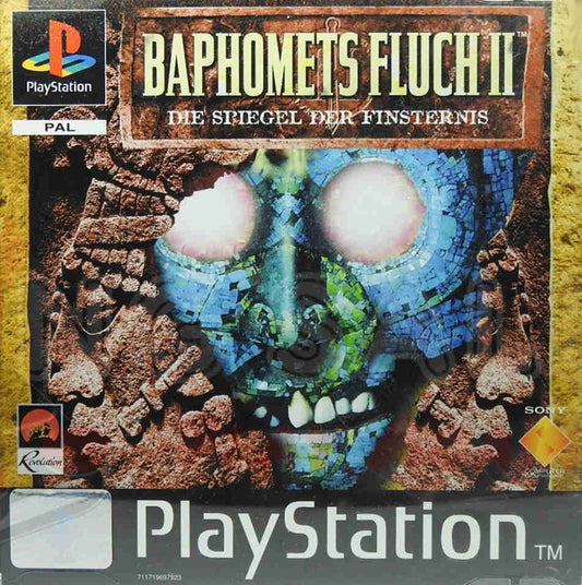 PlayStation Videospiel Baphomets Fluch II Die Spiegel der Finsternis Hülle mit Anleitung und Disc