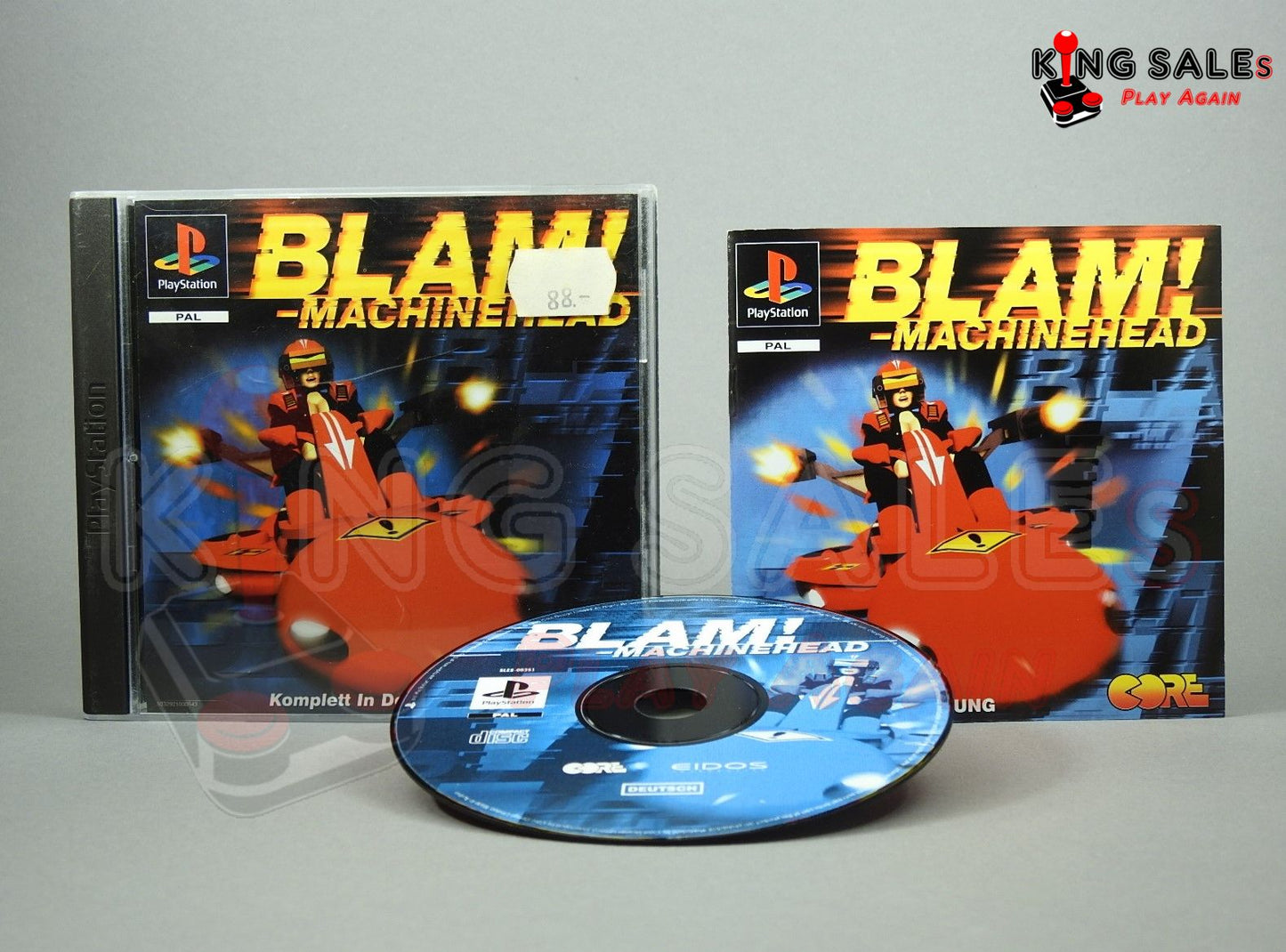 PlayStation Videospiel Blam! Machinehead Hülle mit Anleitung und Disc