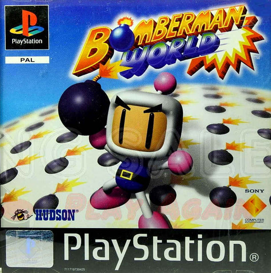 PlayStation Videospiel Bomberman World Hülle mit Anleitung und Disc