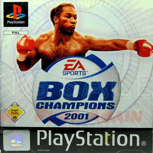 PlayStation Videospiel Box Champions 2001 Hülle mit Anleitung und Disc