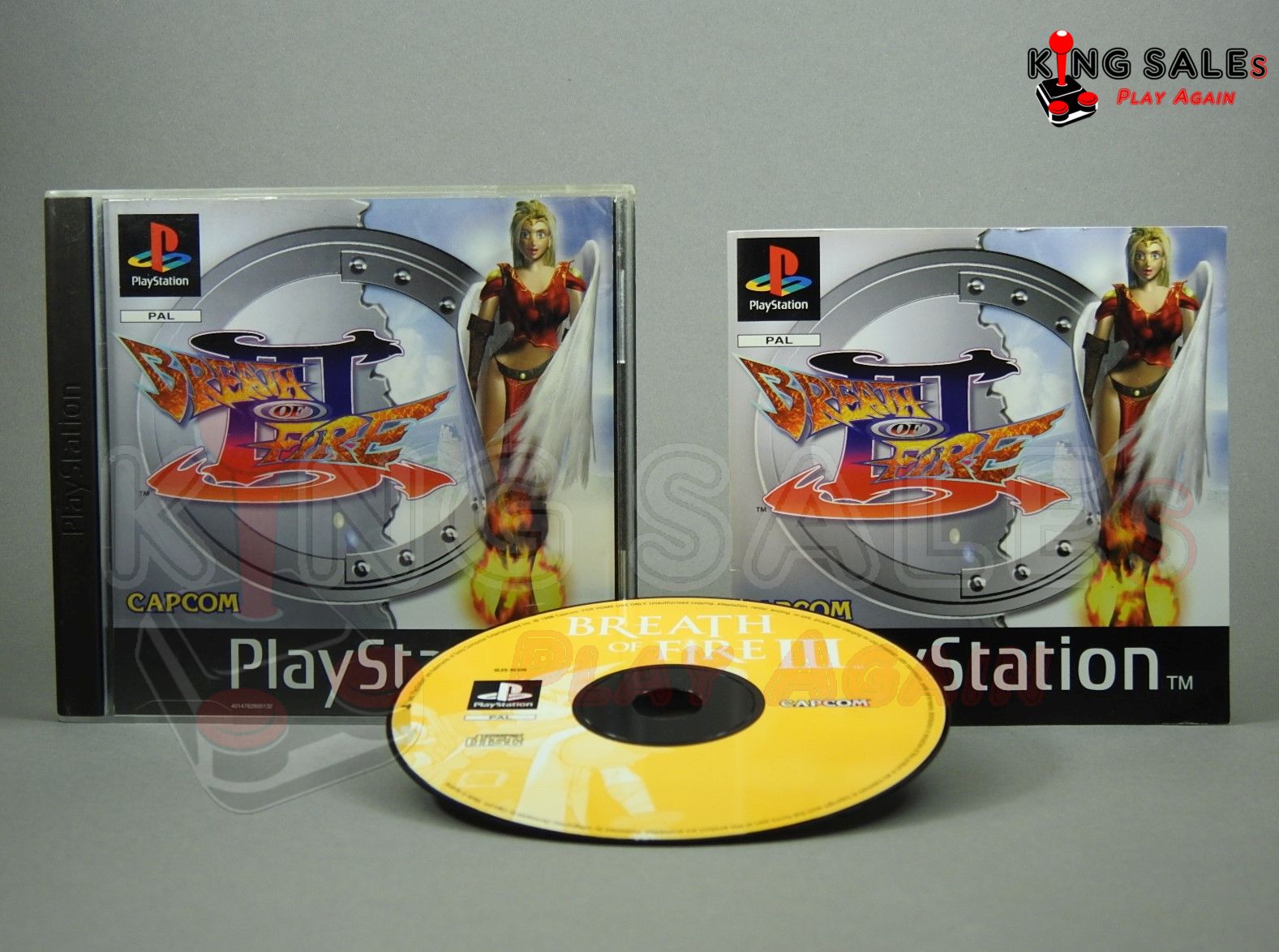 PlayStation Videospiel Breath of Fire III
Hülle mit Anleitung und Disc