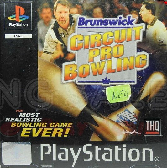 PlayStation Videospiel Brunswick Circuit Pro Bowling Hülle mit Anleitung und Disc