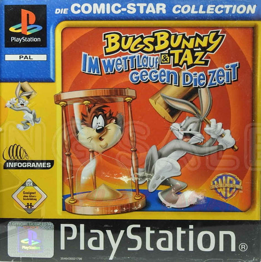 PlayStation Videospiel Bugs Bunny & Taz Hülle mit Anleitung und Disc