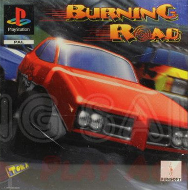 PlayStation Videospiel Burning Road Hülle mit Anleitung und Disc