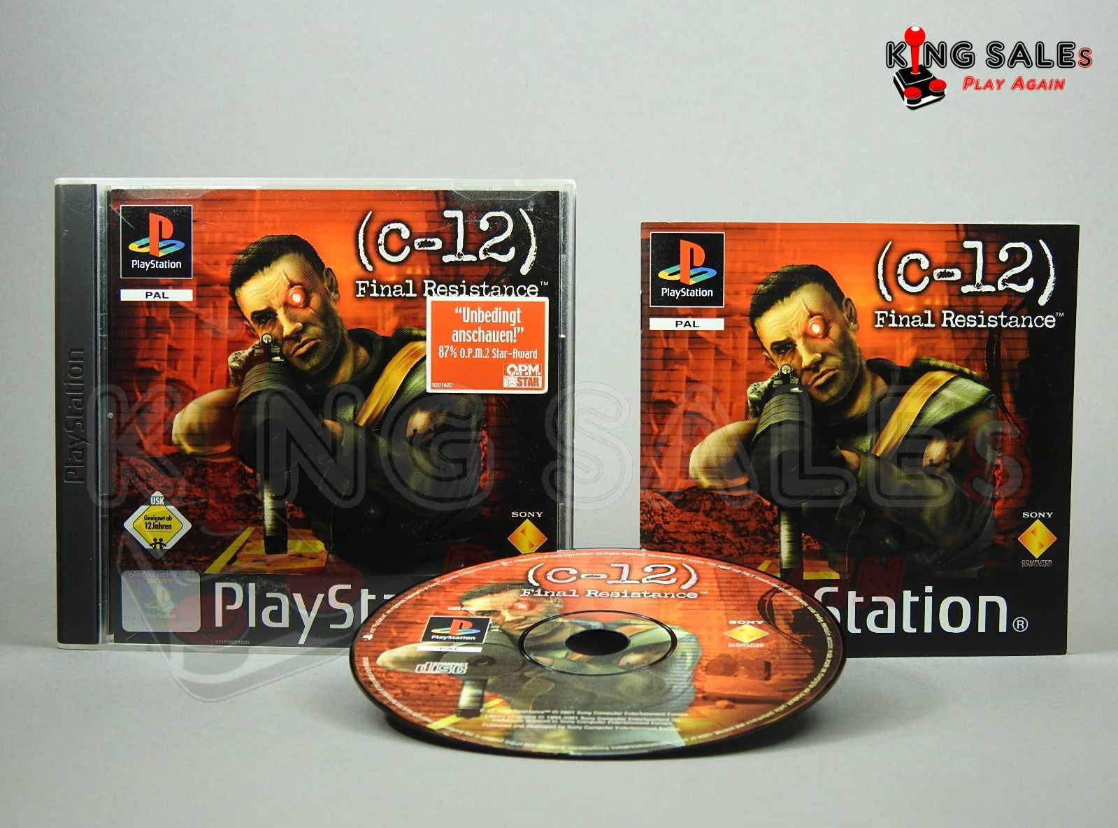 PlayStation Videospiel C-12 Final Resistance Hülle mit Anleitung und Disc