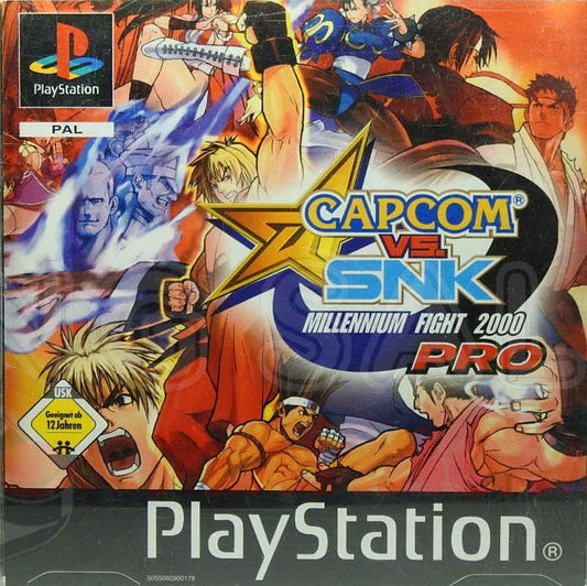 PlayStation Viedospiel Capcom vs SNK Pro Hülle mit Anleitung und Disc