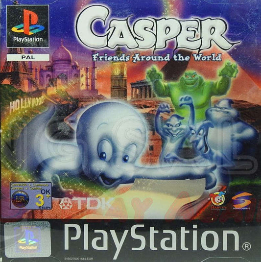 PlayStation Videospiel Casper: Friends Around the World Hülle mit Anleitung und Disc