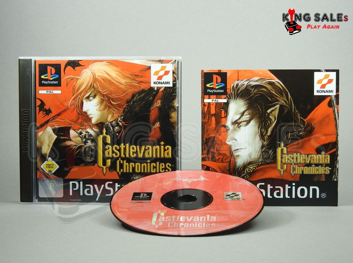 PlayStation Videospiel Castlevania Chronicles Hülle mit Anleitung und Disc