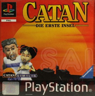 PlayStation Videospiel Catan Die erste Insel Hülle mit Anleitung und Disc