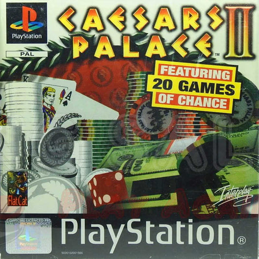 PlayStation Videospiel Ceasars Palace II Hülle ohne Anleitung und Disc