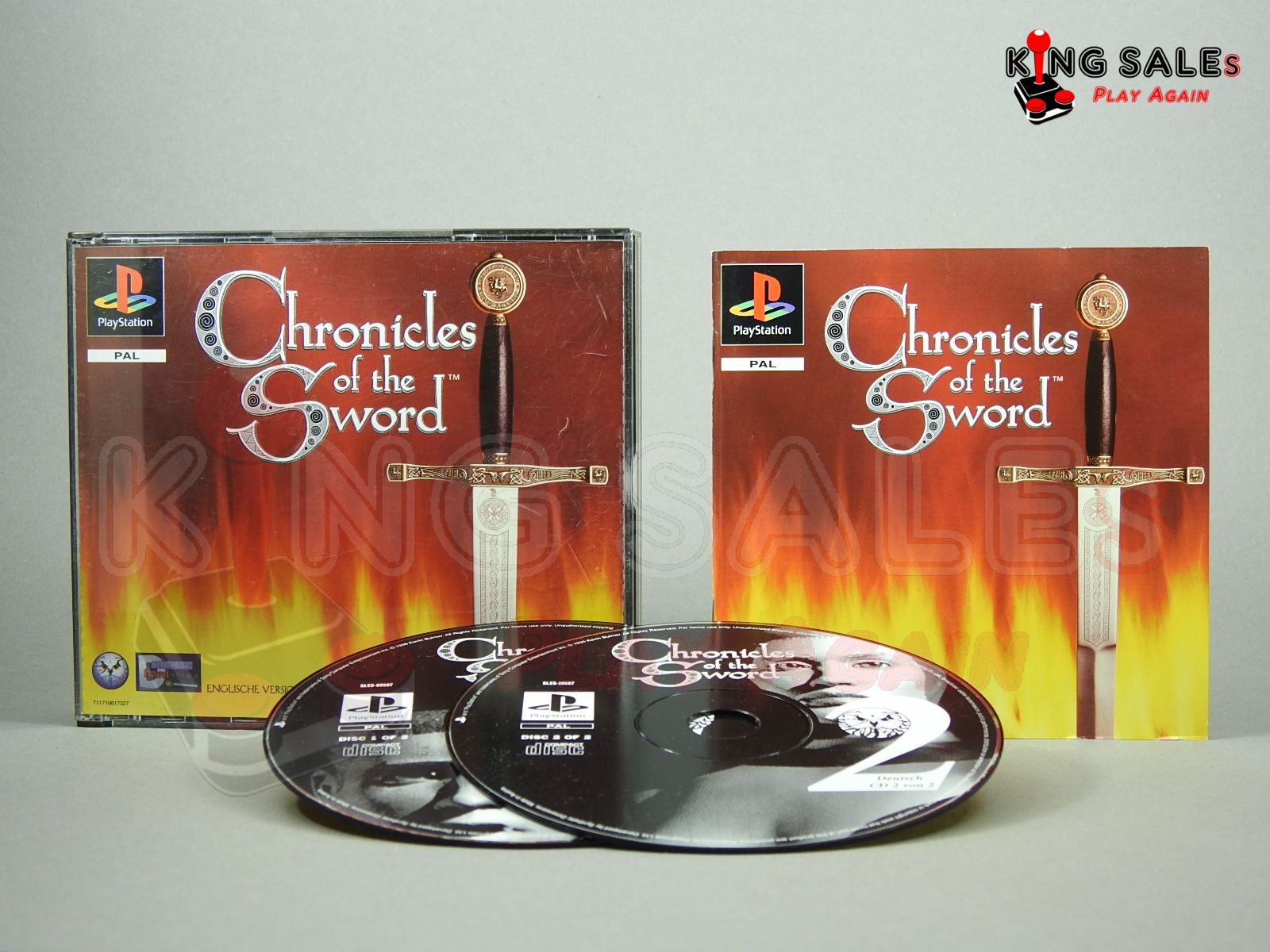 PlayStation Videospiel Chronicles of the Sword Hülle mit Anleitung und Disc