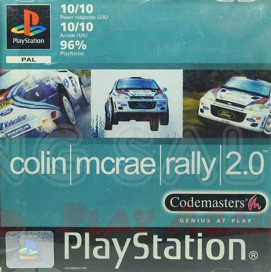 PlayStation Videospiel Colin McRae Rally 2.0 Hülle mit Anleitung und Disc