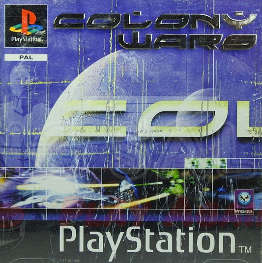 PlayStation Videospiel Colony Wars Hülle mit Anleitung und Disc