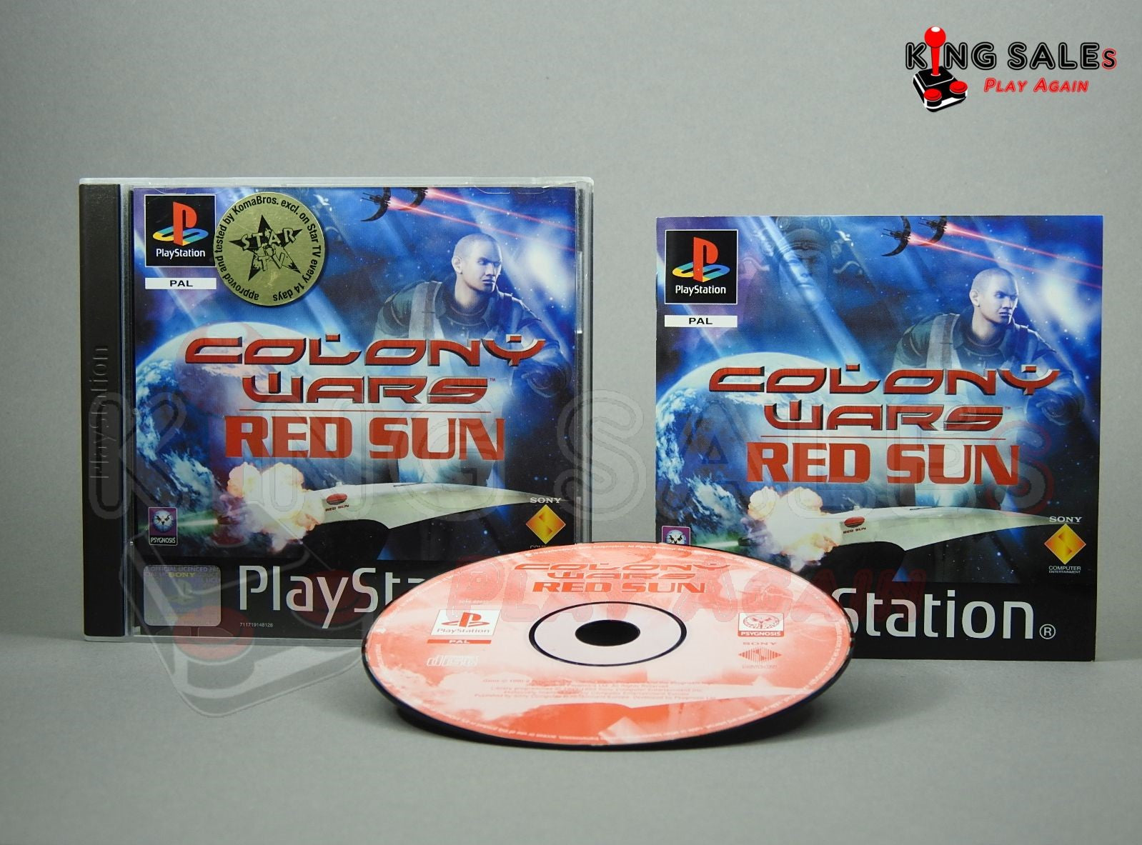 PlayStation Videospiel Colony Wars: Red Sun Hülle mit Anleitung und Disc