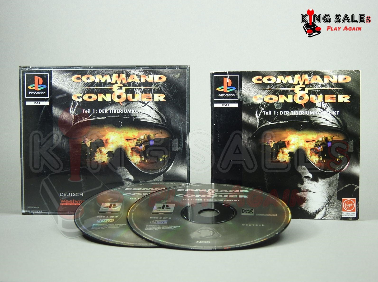 PlayStation Videospiel Commander & Conquer Teil 1: Der Tiberiumkonflikt Hlle mit Anleitung und Disc