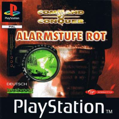 PlayStation Videospiel Command & Conquer Alarmstufe Rot Hülle mit Anleitung und Disc