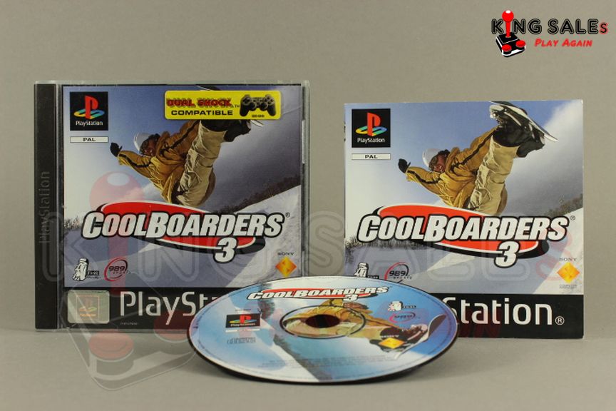 PlayStation Videospiel Cool Boarders 3 Hülle mit Anleitung und Disc