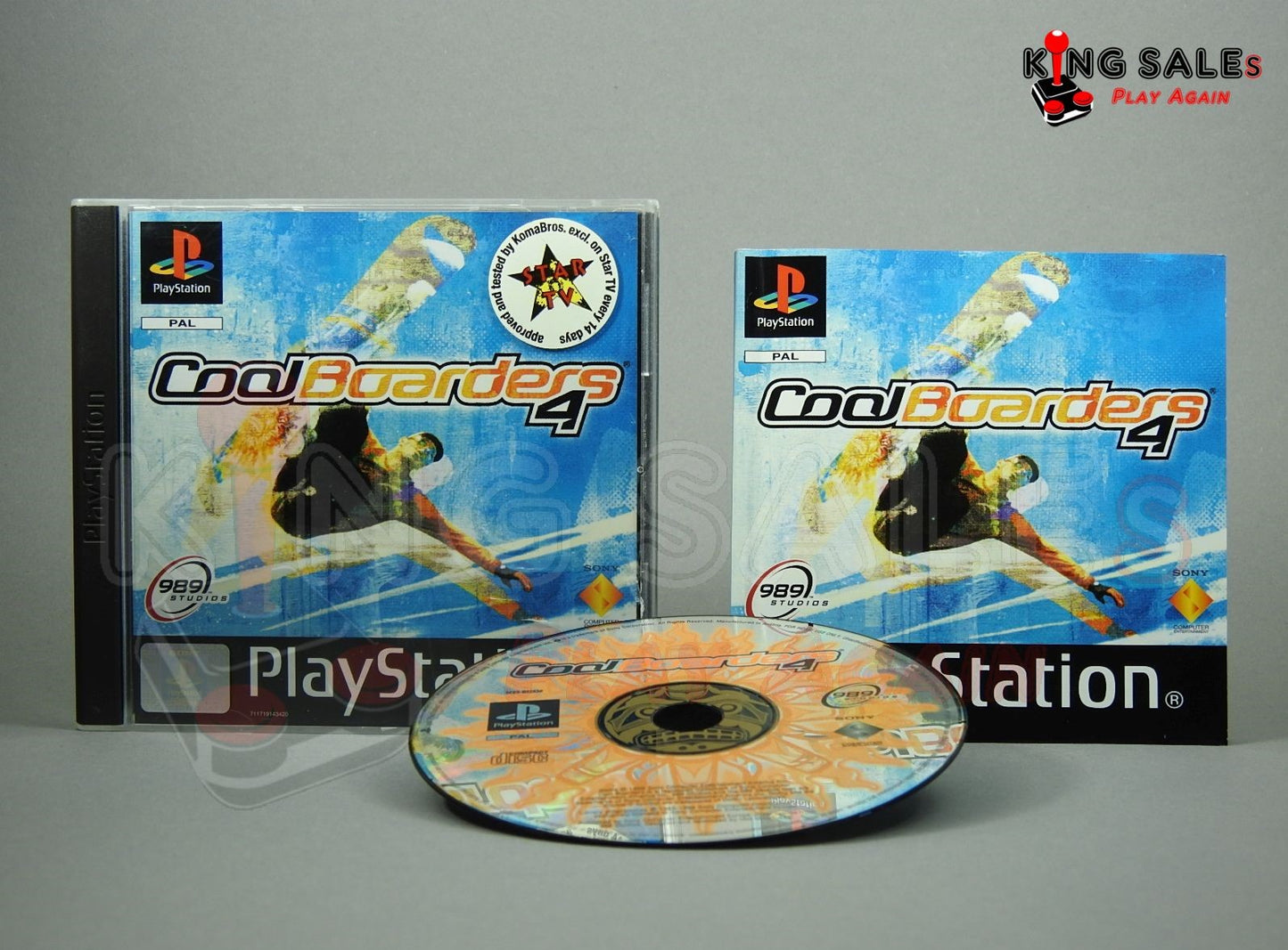 PlayStation Videospiel Cool Boarders 4 Hülle mit Anleitung und Disc