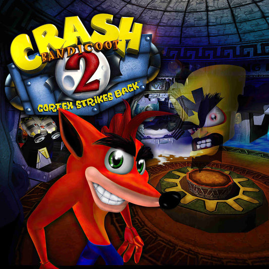 PlayStation 1 Videospiel Crash Bandicoot 2 Hülle mit Anleitung und Disc