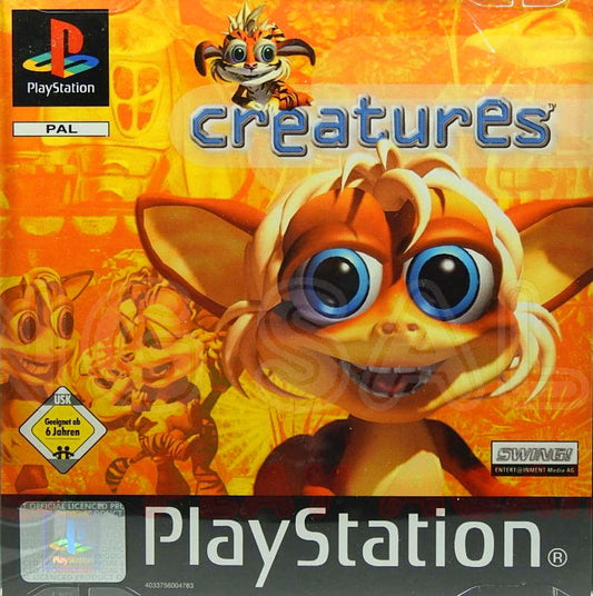 PlayStation Videospiel Creatures Hülle mit Anleitung und Disc