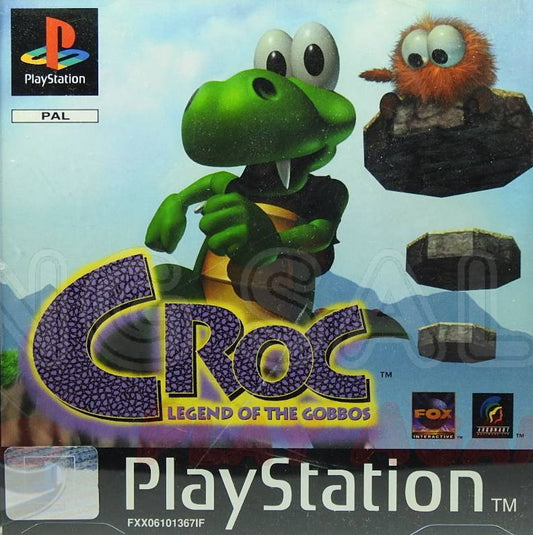 PlayStation Videospiel Croc: Legend of the Gobos Hülle mit anleitung und Disc