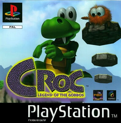 PlayStation 1 Videospiel Croc: Legend of the Gobbos Hülle mit Anleitung und Disc