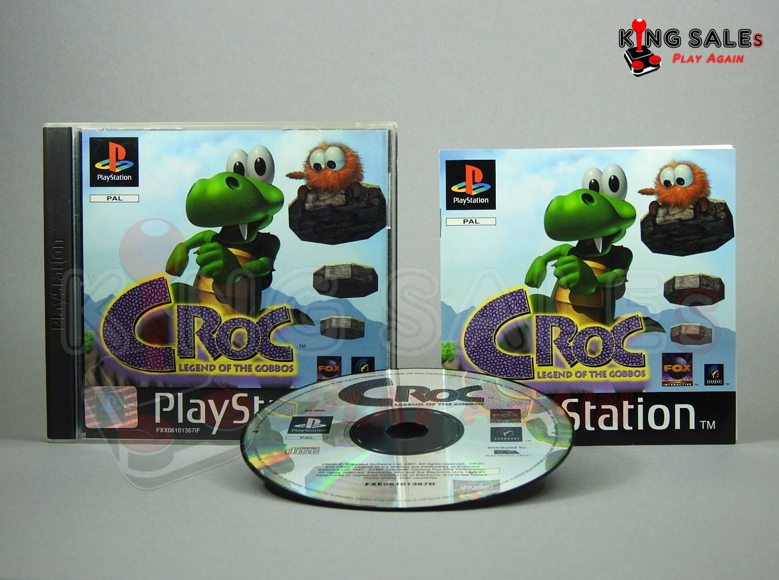 PlayStation Videospiel Croc: Legend of the Gobos Hülle mit anleitung und Disc