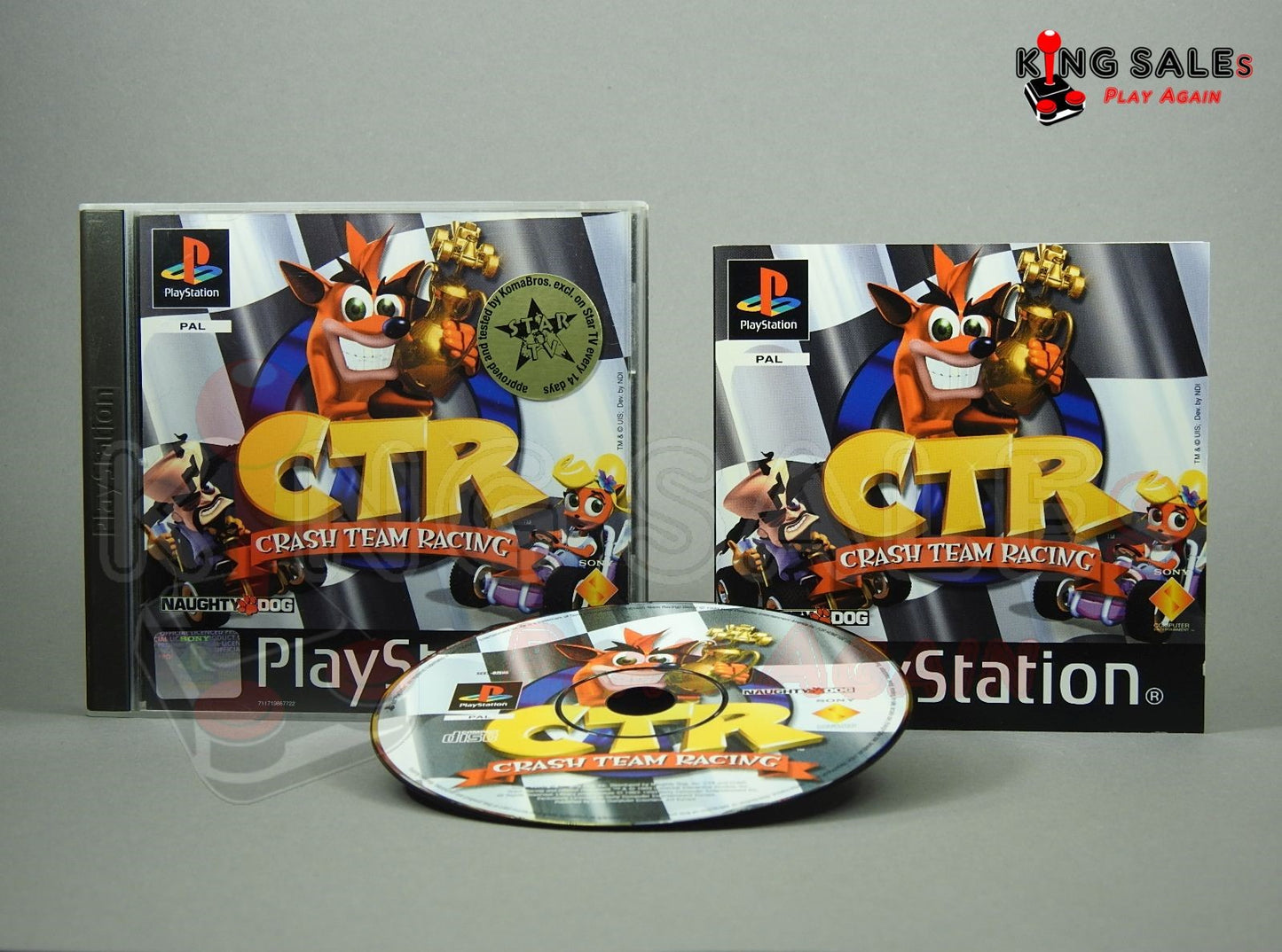 PlayStation Videospiel CTR: Crash Team Racing Hülle mit Anleitung und Disc