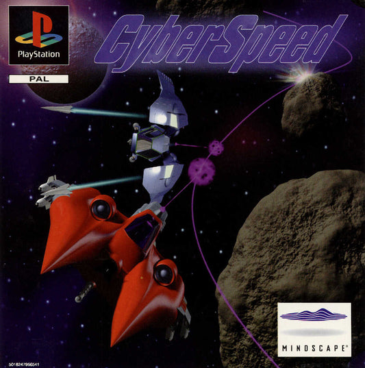 PlayStation Videospiel Cyberspeed Hülle mit Anleitung und Disc