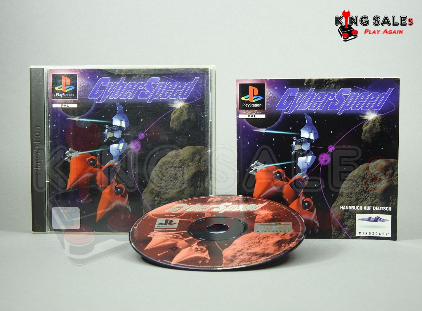 PlayStation Videospiel Cyberspeed Hülle mit Anleitung und Disc