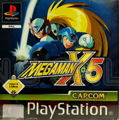 PlayStation Videospiel Megaman X5 Hülle mit Anleitung und Disc