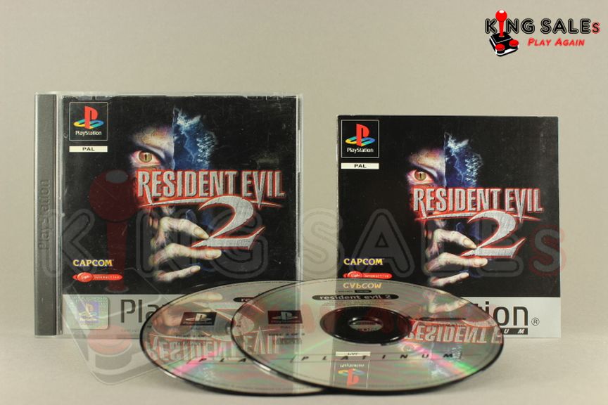 PlayStation Videospiel Resident Evil 2 Hülle mit Anleitung und Disc Platinum