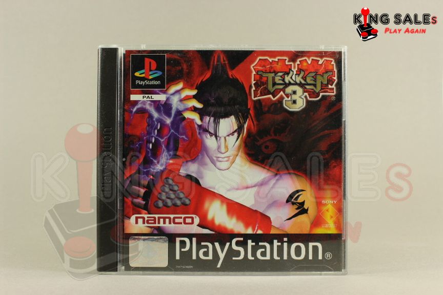 PlayStation Videospiel Tekken 3 Hülle von vorne