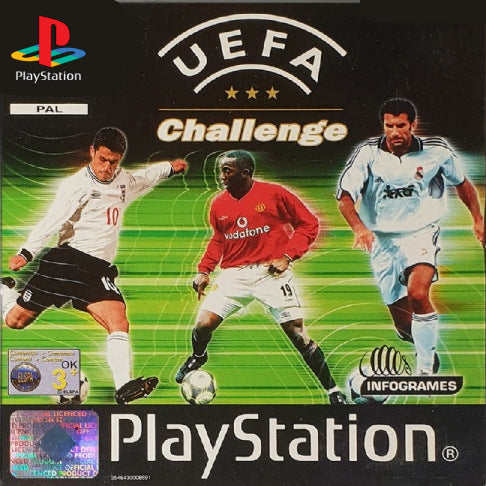PlayStation Videospiel UEFA Challenge Hülle mit Anleitung und Disc