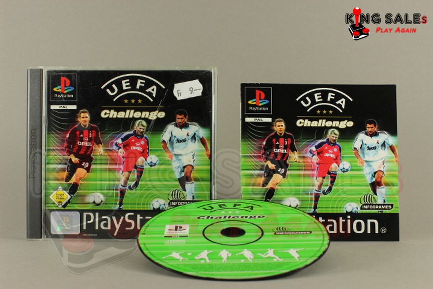 PlayStation Videospiel UEFA Challenge Hülle mit Anleitung und Disc