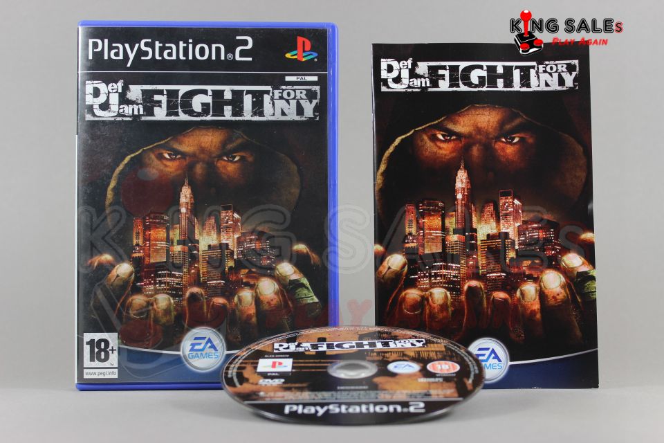 Playstation 2 Videospiel Def jam Fight for NY Hülle mit Anleitung und Disc