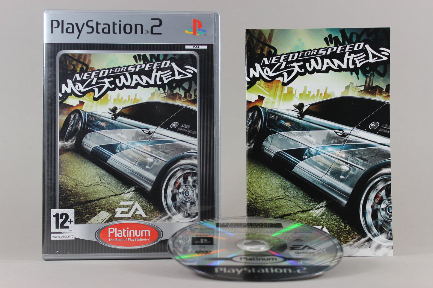 Playstation 2 Videospiel Need for Speed Most Wanted Platinum Hülle mit Anleitung und Disc
