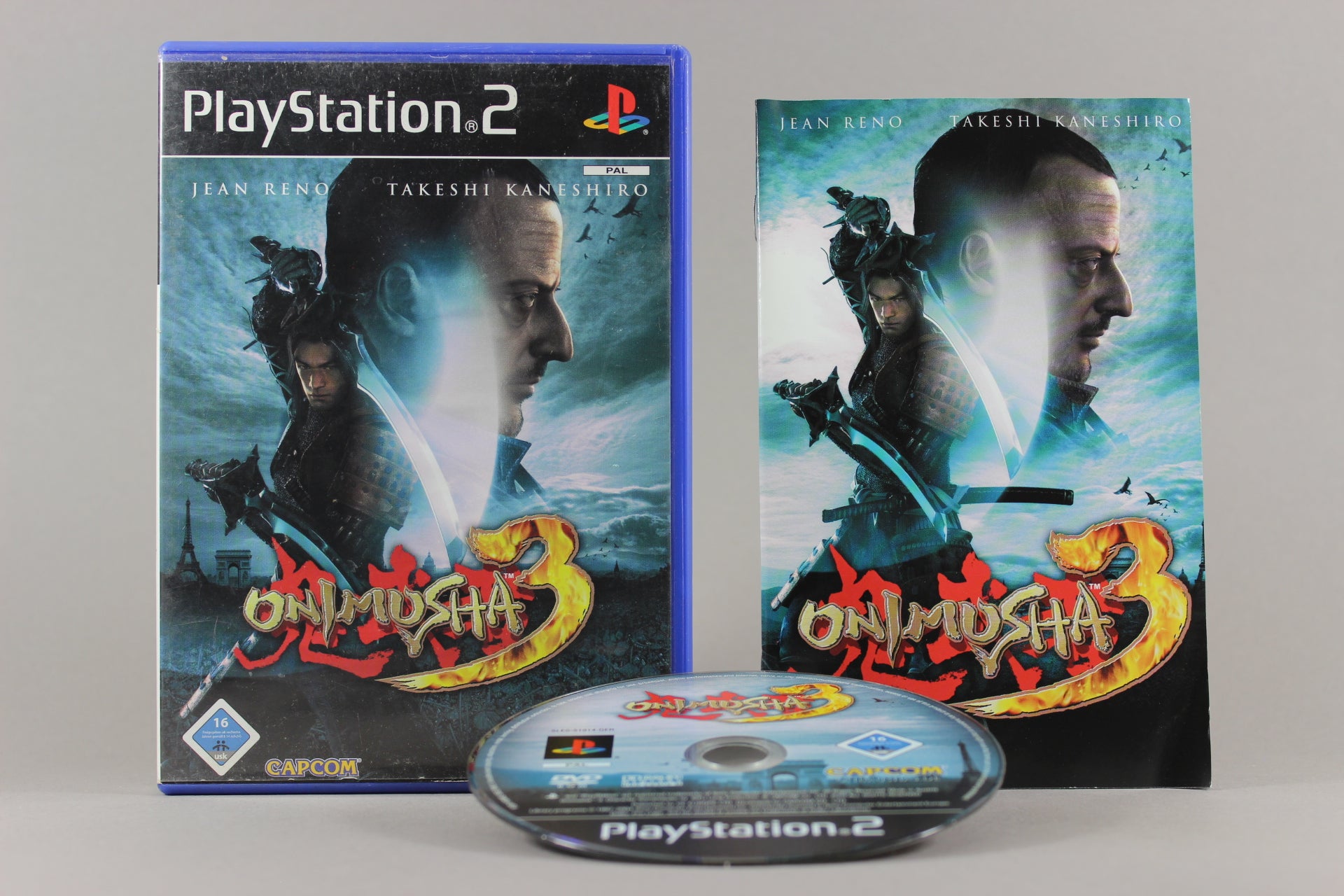 PlayStation 2 Videospiel Onimusha 3 Demon Siege Hülle mit Anleitung und Disc