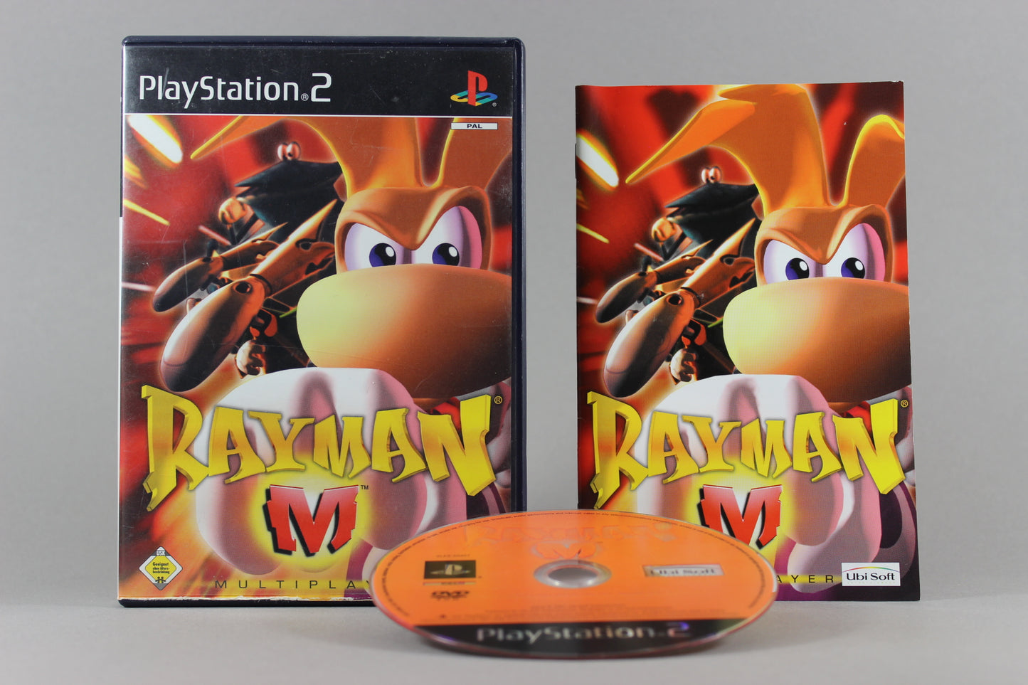 PlayStation 2 Videospiel Rayman M Hülle mit Anleitung und Disc