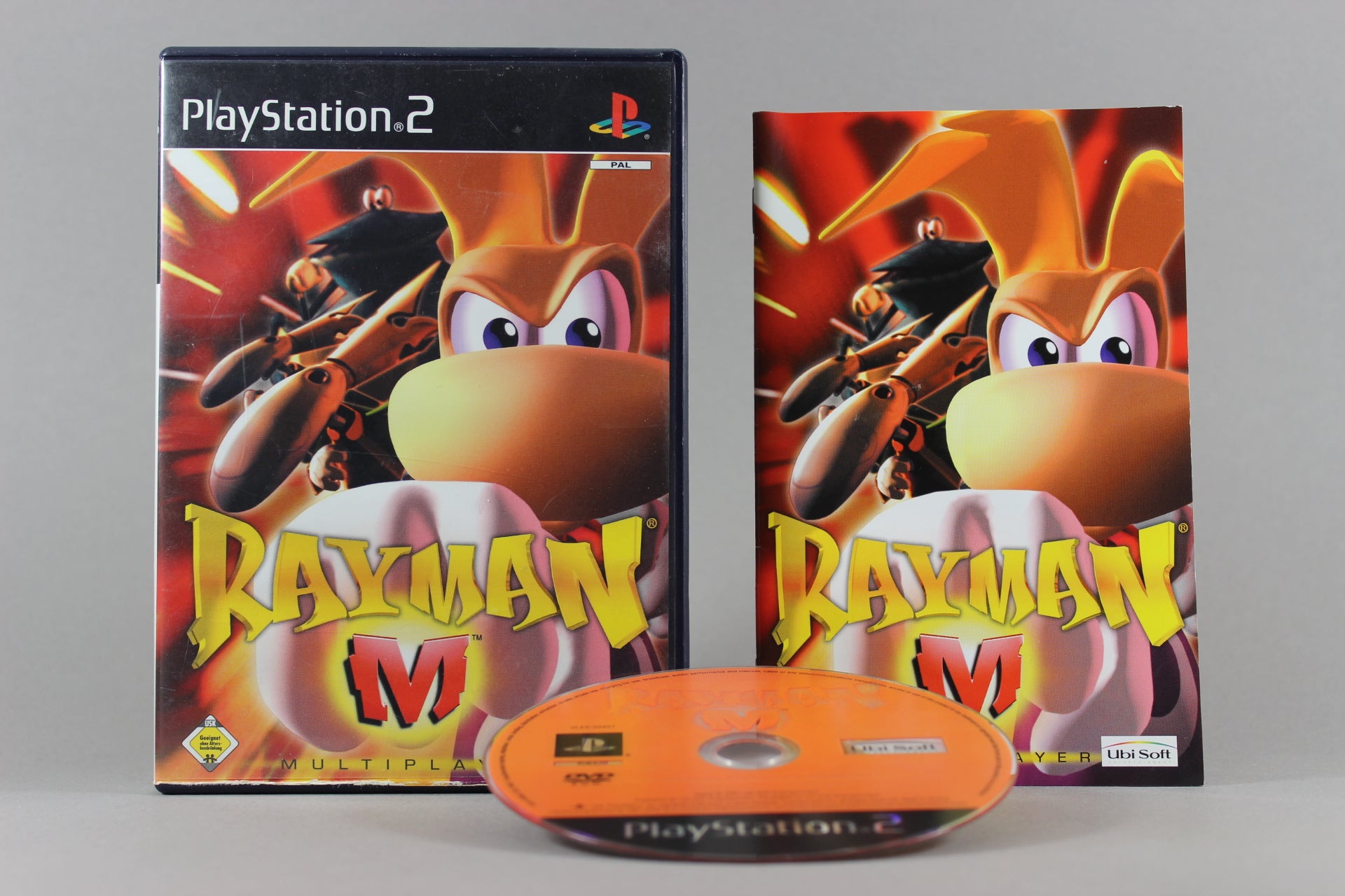 PlayStation 2 Videospiel Rayman M Hülle mit Anleitung und Disc