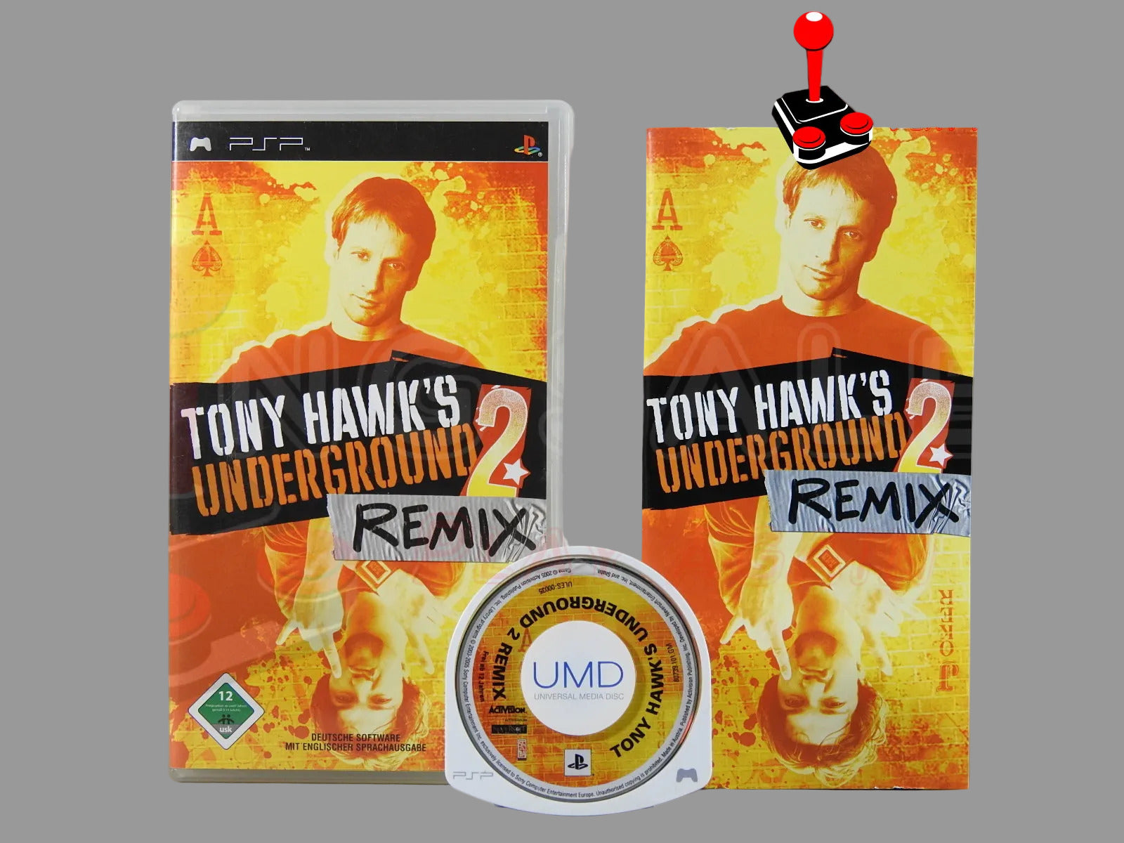 PSP Videospiel Tony Hawks Underground 2 Remix Hülle mit Anleitung und Modul